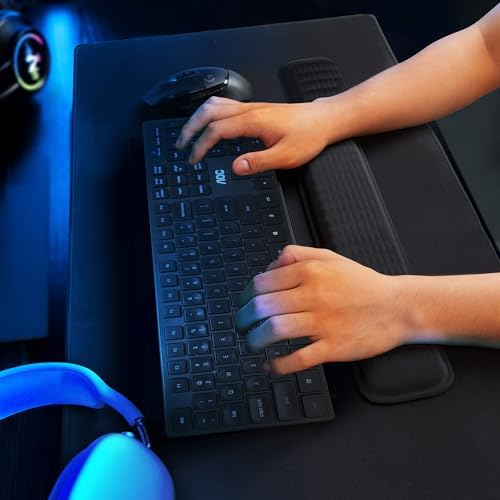 MEKASS Ergonomic Wrist Rest for Keyboard and Mouse, Soft Memory Foam Keyboard - Image 8