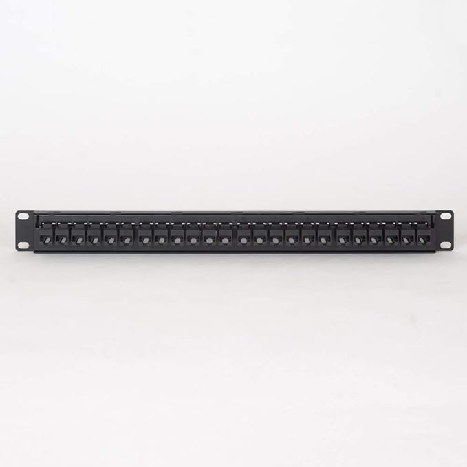 ICC CAT6 Feed-Through Patch Panel, 24 Port, 1U Rackmount, RJ45 Ethernet Patch - Image 5