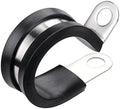 LOKMAN 20 Pack 3/8 Inch Stainless Steel Cable Clamp, Rubber Cushioned Insulated by LOKMAN