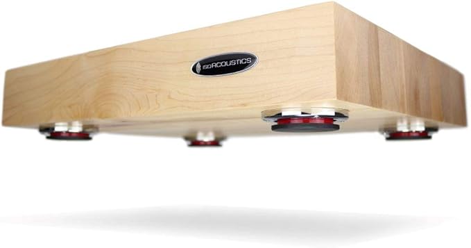 IsoAcoustics Delos Turntable Isolation Butcher Block Series: 1815M2 Maple - Image 2