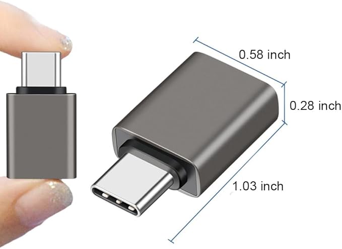 USB C Male to USB A Female Adapter, USB 3.2 GEN2 10Gbps High-Speed Data PD 60W - Image 5