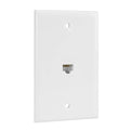 Ethernet Wall Plate, 1 Port Cat 6 RJ45 Keystone Female to Female Wall Plate by RICNOS