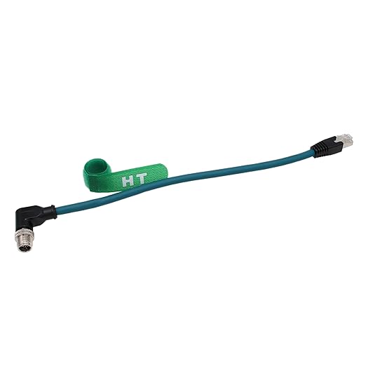 Ethernet Right Angle M12 8 Pin X-Coded RJ45 CAT-7e GigE High Speed Cable - Image 2