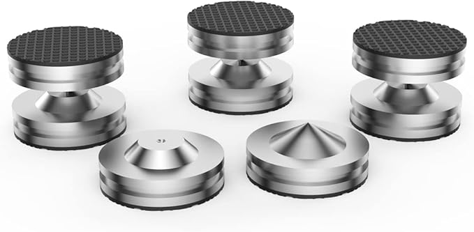 Audiocrast 4X HiFi Speaker Spikes, Isolation Stand Feet Pad, Stainless Steel - Image 6