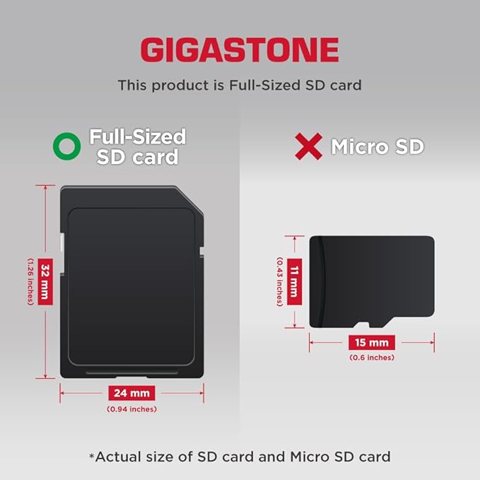 GIGASTONE 4GB SD Card SDHC Class 4 Memory Card - Image 2