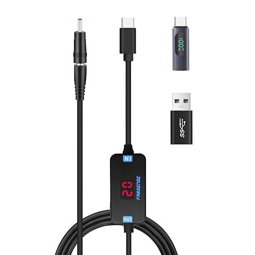 FARSENSE USB C to DC Adapter, Barrel PD Trigger Cable by FARSENSE