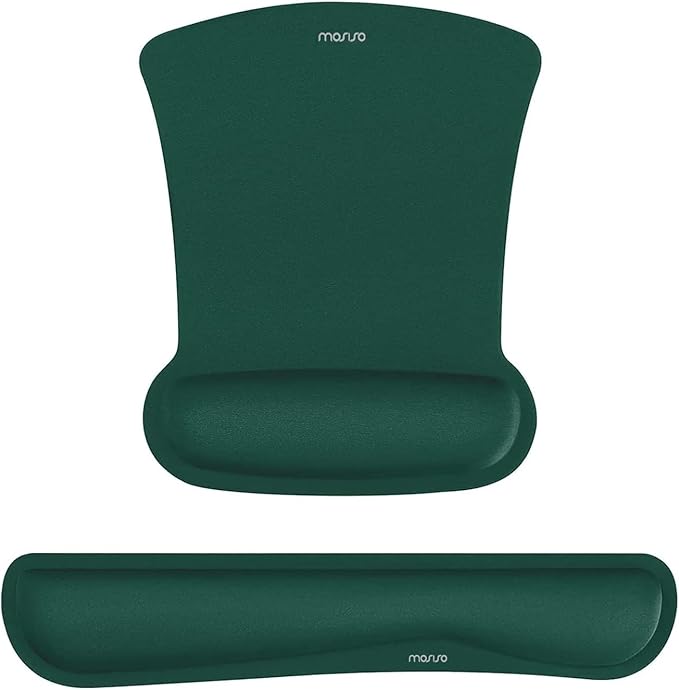 MOSISO Wrist Rest Support for Mouse Pad & Keyboard Set, Ergonomic Mousepad by MOSISO