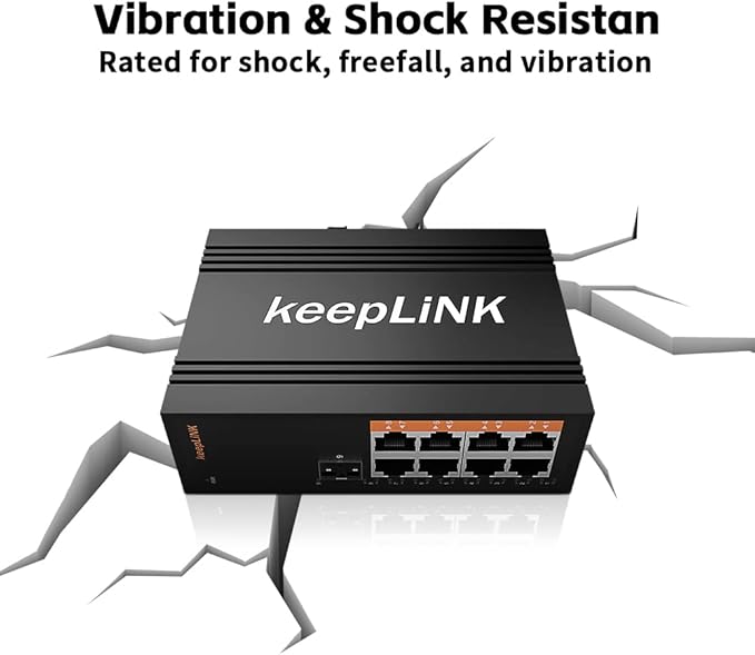 8 Port Industrial PoE Switch Unmanaged, Gigabit PoE Switch - Image 4