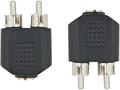 Hahiyo 3.2 F-2x3.2 RCA M Stereo Plug Interconnect Audio Two Males 3.2mm and one by HAHIYO