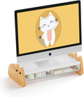 Monitor Stand Riser, Wooden & MDF Computer Desktop Stand by AFOOYO