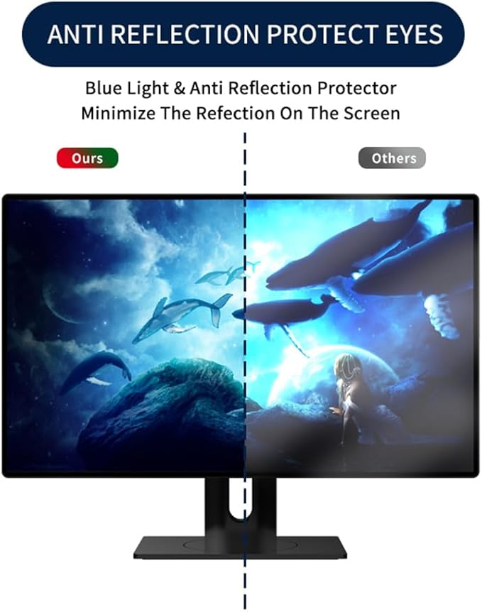 Docooler Computer Privacy Screen Filter, Hanging Screen Filter Compatible - Image 3