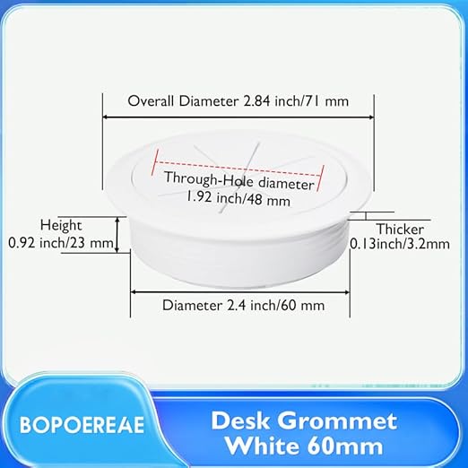 Desk Grommet 2-3/8", Desk Hole Cover - Image 7