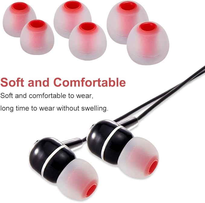 Earbud Tips Soft Silicone Earbuds Replacement Tips Fit - Image 4