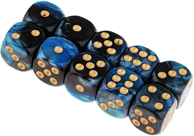 20PCS Polyhedral Dice D6 Dice 16mm Acrylic 6 Sided Dice Game Dice - Image 6