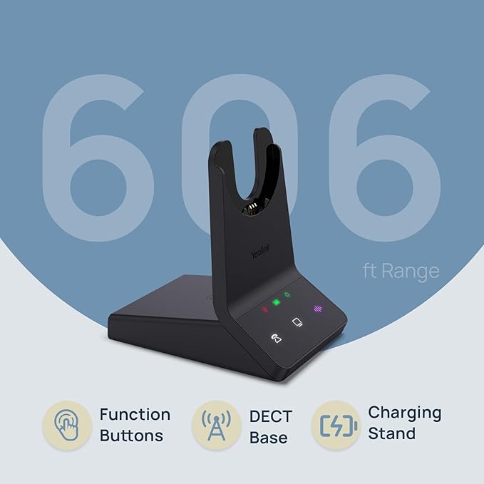 Yealink WH64 Dual Teams DECT & Bluetooth Wireless Headset, 606ft Range - Image 2