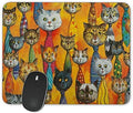 Non-Slip Rubber Mouse Pad, Funny Watercolor Cartoon Tie Cat Mouse pad … by Qien+BaiSei