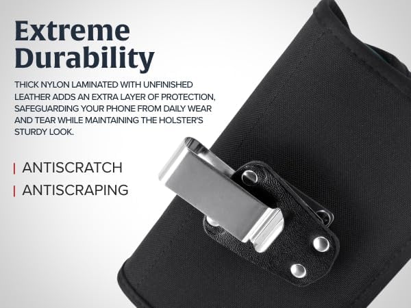 Turtleback Belt Clip for iPhone 16 Pro, 15 pro 14 Pro 13 Pro -Large- Fits - Image 6