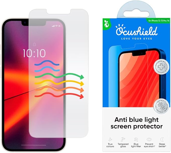Ocushield for iPhone 13/13 Pro/14/16 by Ocushield-BlueLightFilteringScreenProtectorGlasses