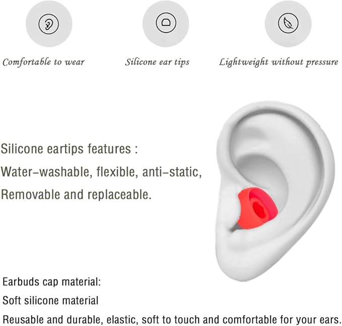 Earbud Replacement Tips Silicone Ear Tips Compatible - Image 5