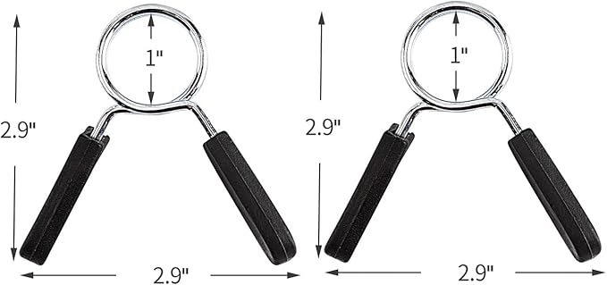 Barbell Clamps Dumbbell Spring Clip Circlip Collars 1 Inch Weight Bars Clips - Image 2