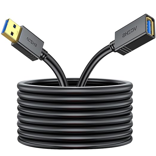 VCZHS Tech USB Extension Cable 3.3ft, USB 3.0 Extender by VCZHSTech