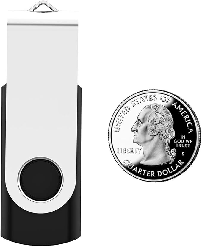 USB Flash Drive 128MB 50 Pack, Bulk USB 2.0 Thumb Drives Swivel Memory Stick - Image 2