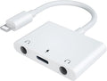 3in1 Lighting to 3.5mm, Headphone Adapter by INVERSENET