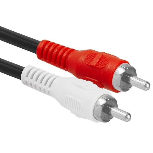 Cmple - 2 RCA Male to 1 RCA Female Stereo Audio Y-Cable, 2 Plugs to 1 Jack - Image 3