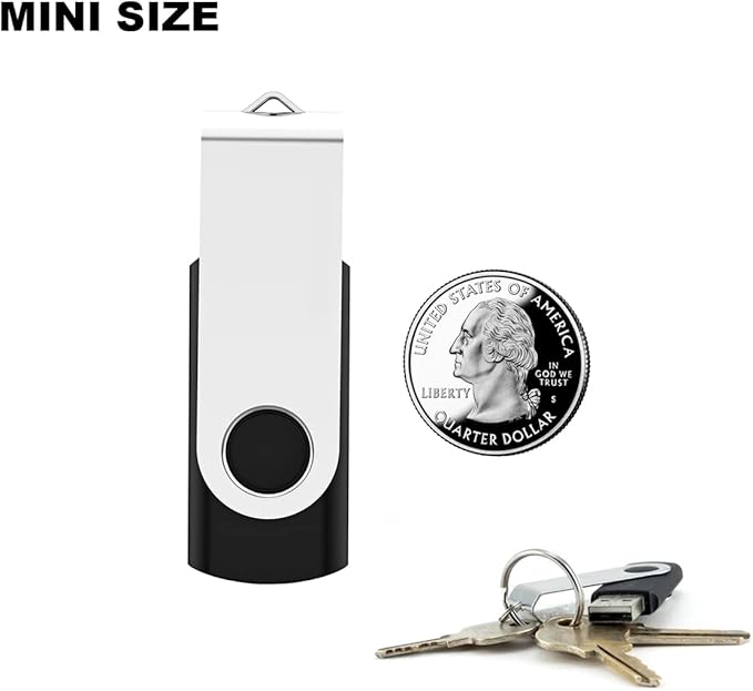 2 Pack 32GB USB Flash Drive USB 2.0 Thumb Drives Jump Drive Fold Storage Memory - Image 5