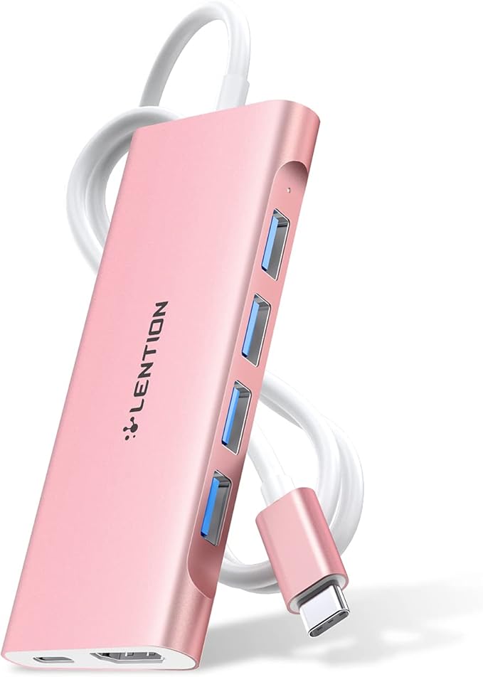 LENTION 3.3FT Long Cable USB C Multiport Hub by LENTION
