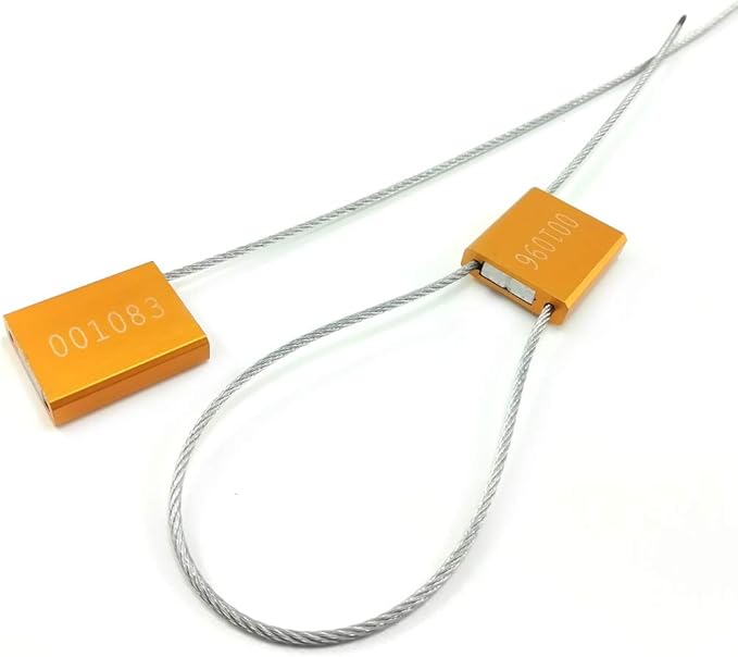 Tamper Evident Pull Tite Security Cable Seals Alumium Alloy Shipping Container by LeadSeals