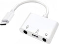 USB-C to Microphone & 3.5mm Audio Adapter by Hoenkeips