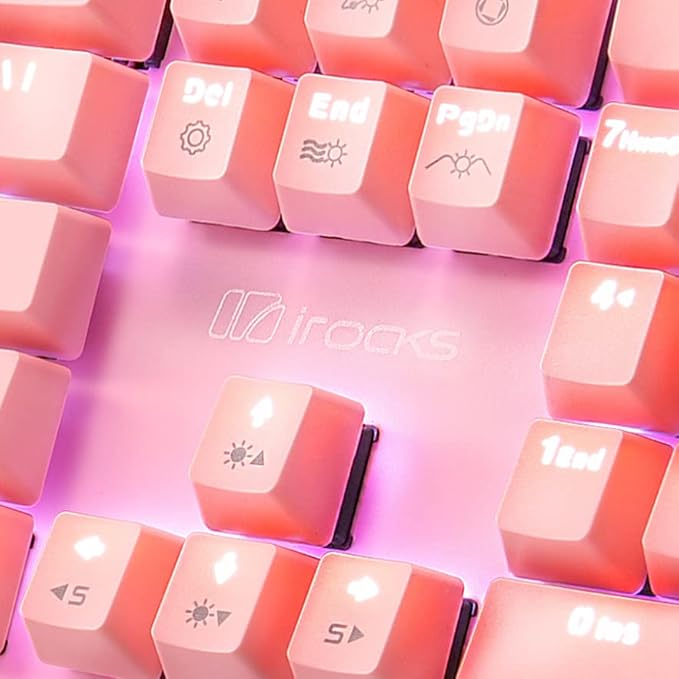 i-rocks K75M Illuminated Mechanical Keyboard, 104 Keys, PBT Keycaps, Backlit - Image 5