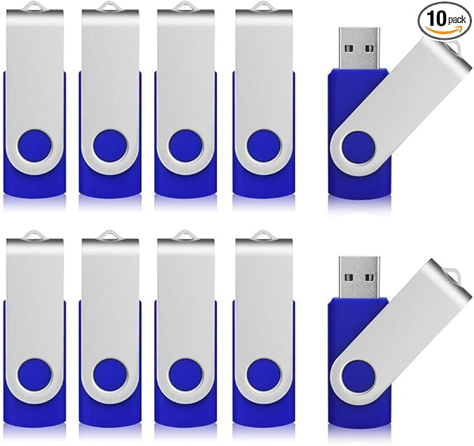Aiibe 10 Pack 64GB USB 2.0 Flash Drive by Aiibe
