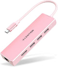 LENTION USB C Hub with 1000Mbps Ethernet Adapter, 4K HDMI, 3 USB 3.0 Port by LENTION