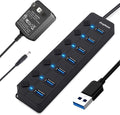 USB 3.0 Splitter, 7-Port USB 3.0 Hub by shoplease
