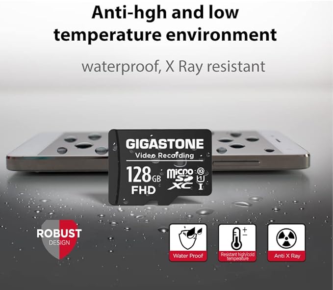 GIGASTONE 128GB Micro SD Card 5-Pack, A1 V30 4K Video Recording, Compatible - Image 6