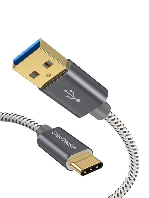 CableCreation USB A to USB C Short Cable 1FT 10Gbps, 3A Fast Charging, USB-C by CableCreation