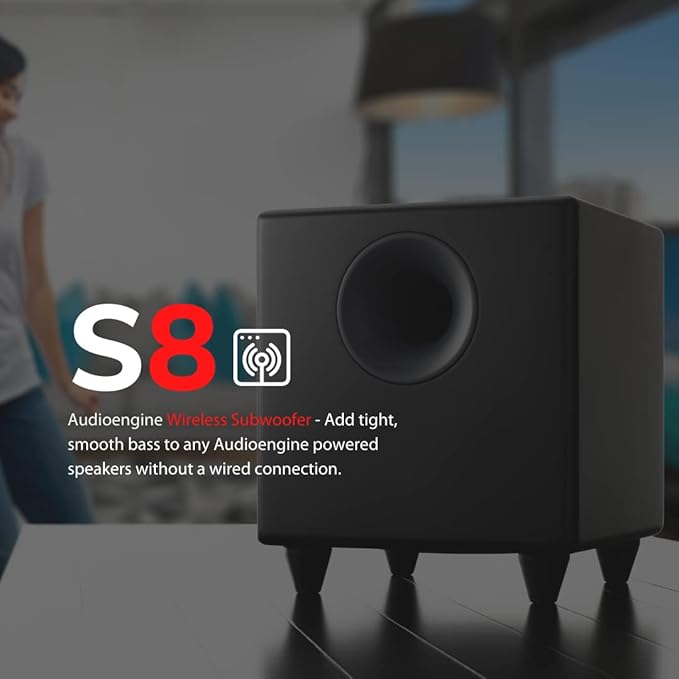 Audioengine S8 250W Wireless Subwoofer Kit - Image 7