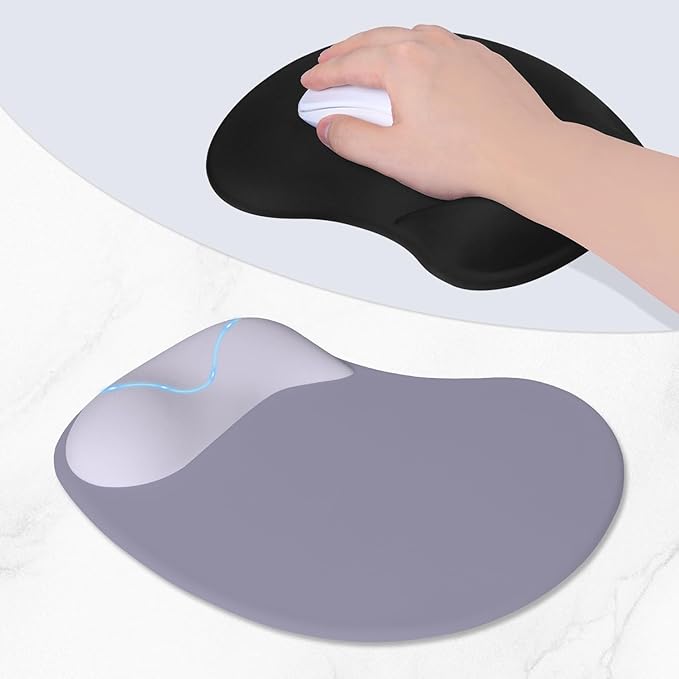 ITNRSIIET Ergonomic Mouse Pad, Cushioned Gel Wrist Rest, Non-Slip Base - Image 3