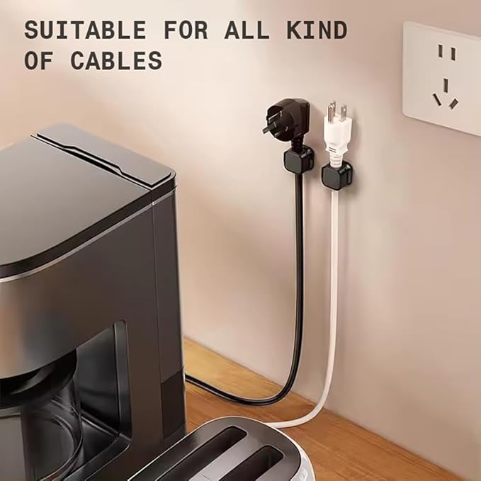 Generic 6 Pack Magnetic Cord Holder, Adhesive Wire Organizer, Under Desk Cable - Image 3