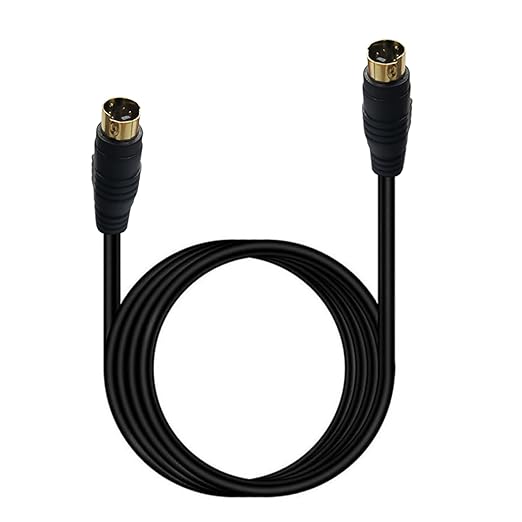 S Video Cable, S-Video Cable 4 pin Connector Male to Male Gold Plated Compatible - Image 4