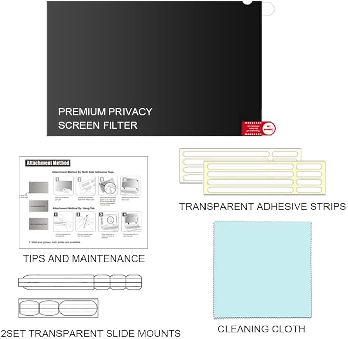 22 Inch - 16:9 Aspect Ratio - Computer Privacy Screen Filter - Image 8