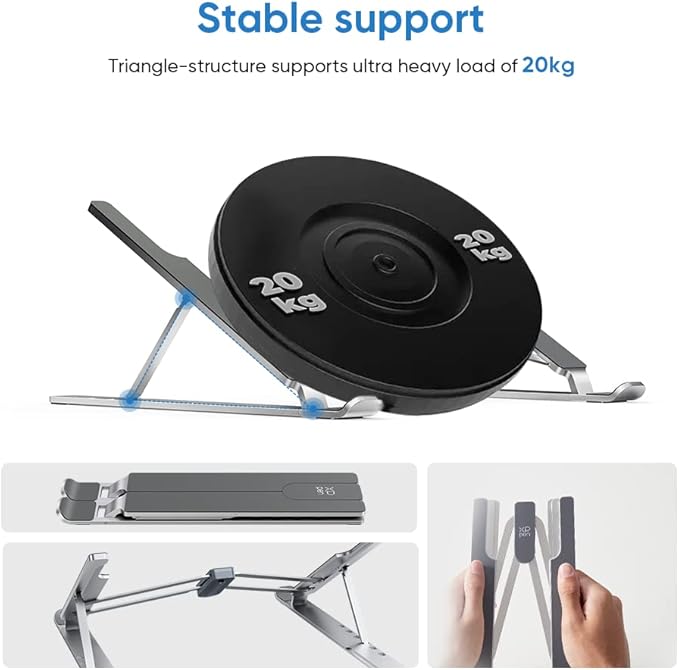 XPPen Drawing Tablet Stand for Desk, Aluminum Computer Riser Compatible - Image 2