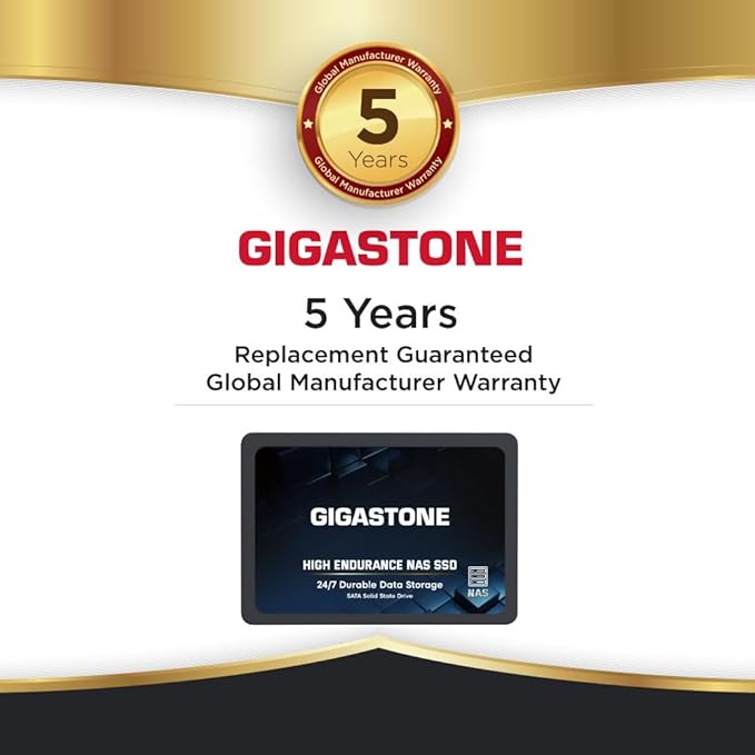 Gigastone 2TB NAS SSD Drive 24/7 Durable TLC High Endurance RAID Data Storage - Image 8