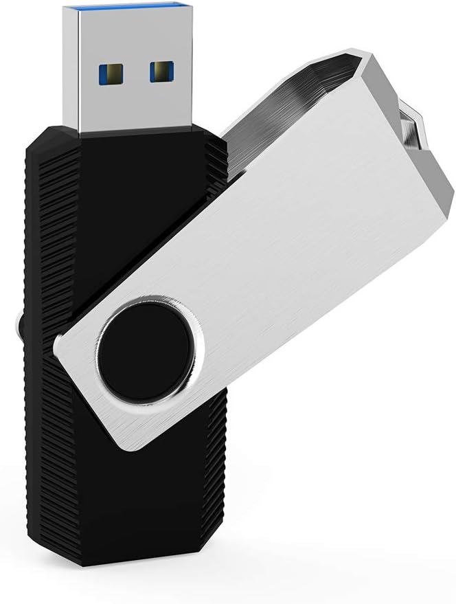Aiibe 5 Pack 32GB Flash Drive USB Flash Drive USB 2.0 Thumb Drive Swivel U Disk - Image 2