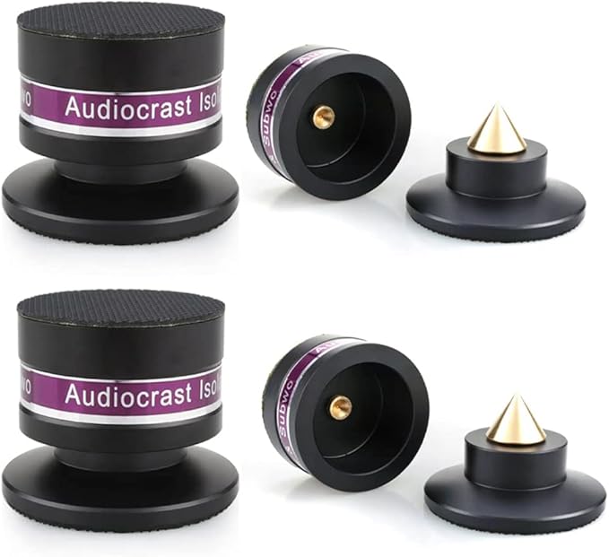 Tertullus 4 Pcs Aluminum Speaker Spike+Isolation Feet by Tertullus