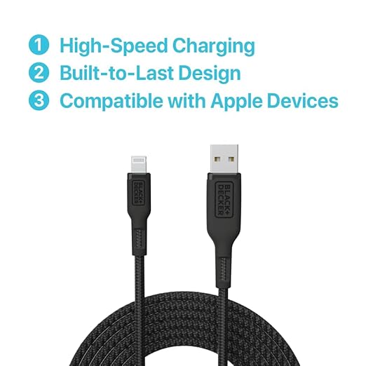 BLACK+DECKER Lightning to USB Cable - Image 6