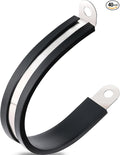 40PCS Cable Clamps 2 Inch 304 Stainless Steel Cable Clamps Rubber Coated by OURU