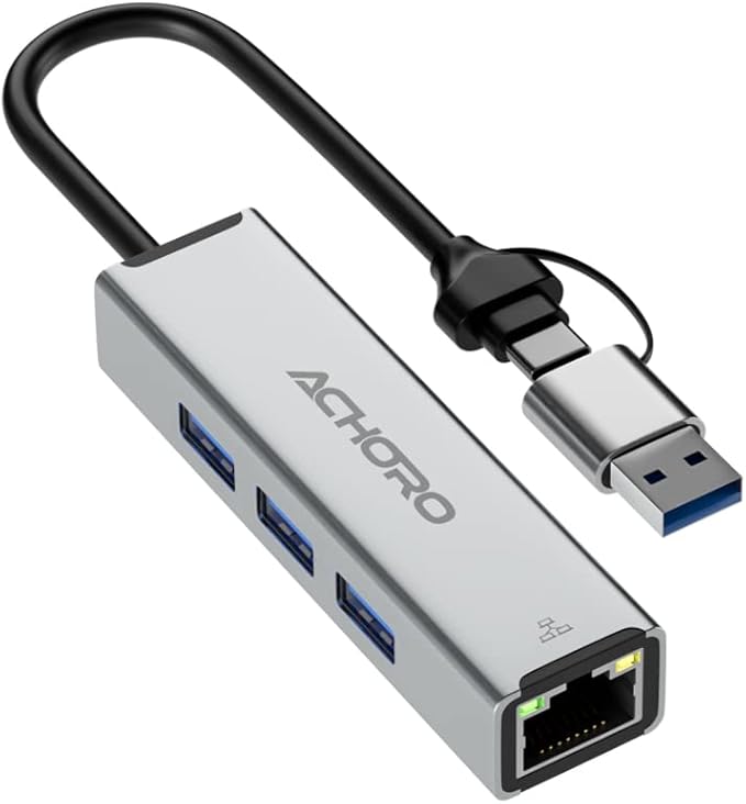 ACHORO USB Port Expender with LAN by ACHOROOfficial